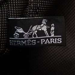 Hermes Air Line Tote PM Bag Grey Black Canvas Women's HERMES