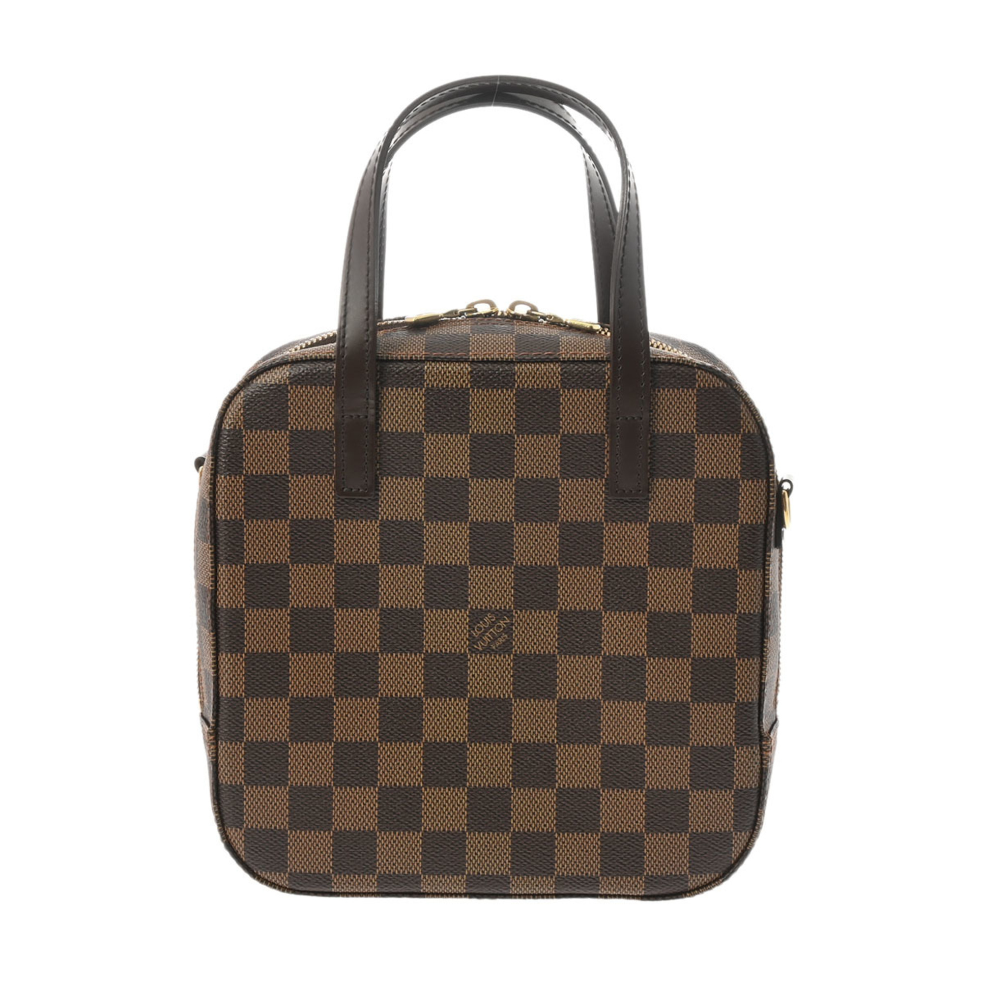 LOUIS VUITTON Damier Spontini SP Order Brown N48021 Unisex Canvas Handbag