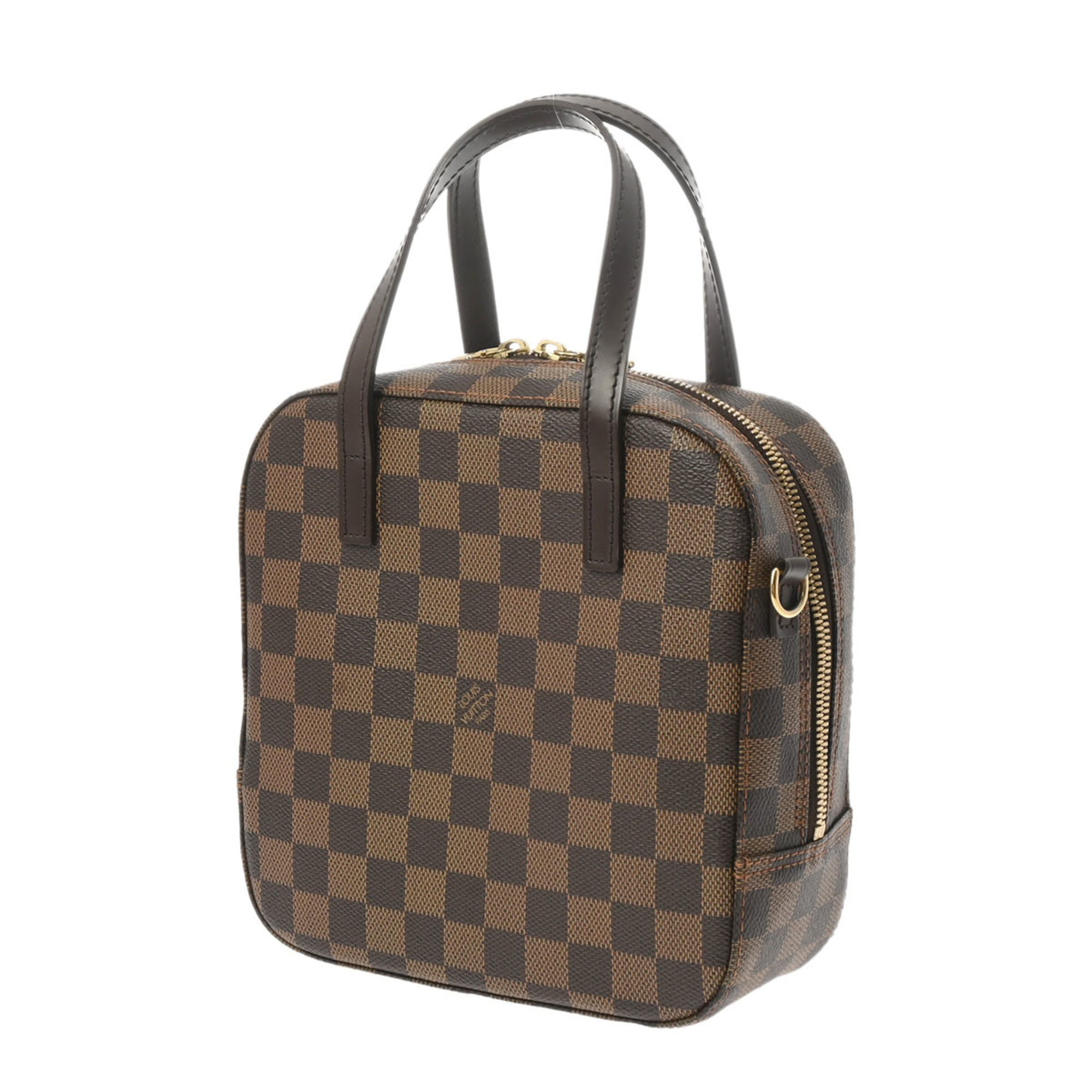 LOUIS VUITTON Damier Spontini SP Order Brown N48021 Unisex Canvas Handbag