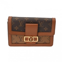 LOUIS VUITTON Louis Vuitton Monogram Bum Bag Dauphine Brown M44586 Men's Canvas Reverse Body