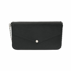 LOUIS VUITTON Louis Vuitton Epi Pochette Felicie Noir M81876 Women's Leather Shoulder Bag