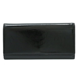 Cartier Happy Birthday Bi-fold Long Wallet Enamel Patent Leather Black L3001284