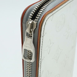 LOUIS VUITTON Louis Vuitton Monogram Mirror Zippy Wallet Vertical Round Long Leather Silver M80808