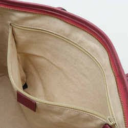 GUCCI GG Supreme Tote Bag Shoulder PVC Beige Purple Pink 353437