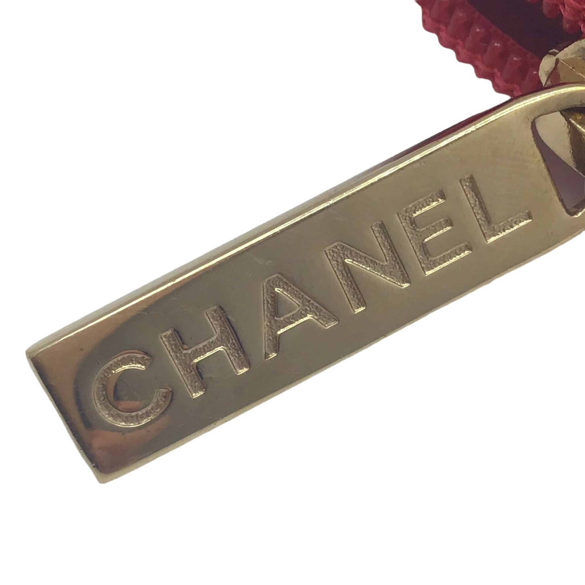 CHANEL Chanel Round Pink Coco Mark CC Logo Champagne Gold Zippy Wallet Long Leather Goods SLG Women's