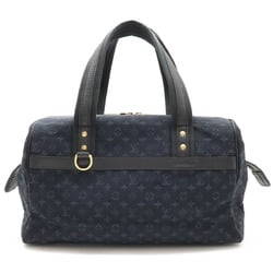 LOUIS VUITTON Louis Vuitton Monogram Josephine GM Handbag Boston Bag Canvas Leather TST Blue M92411