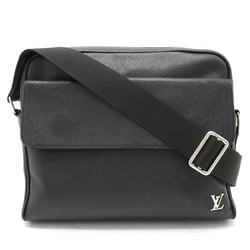 LOUIS VUITTON Louis Vuitton Taiga Alex Shoulder Bag Leather Noir Black M30260