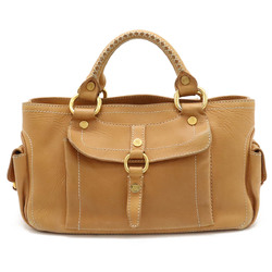 CELINE Boogie Bag Handbag Leather Camel