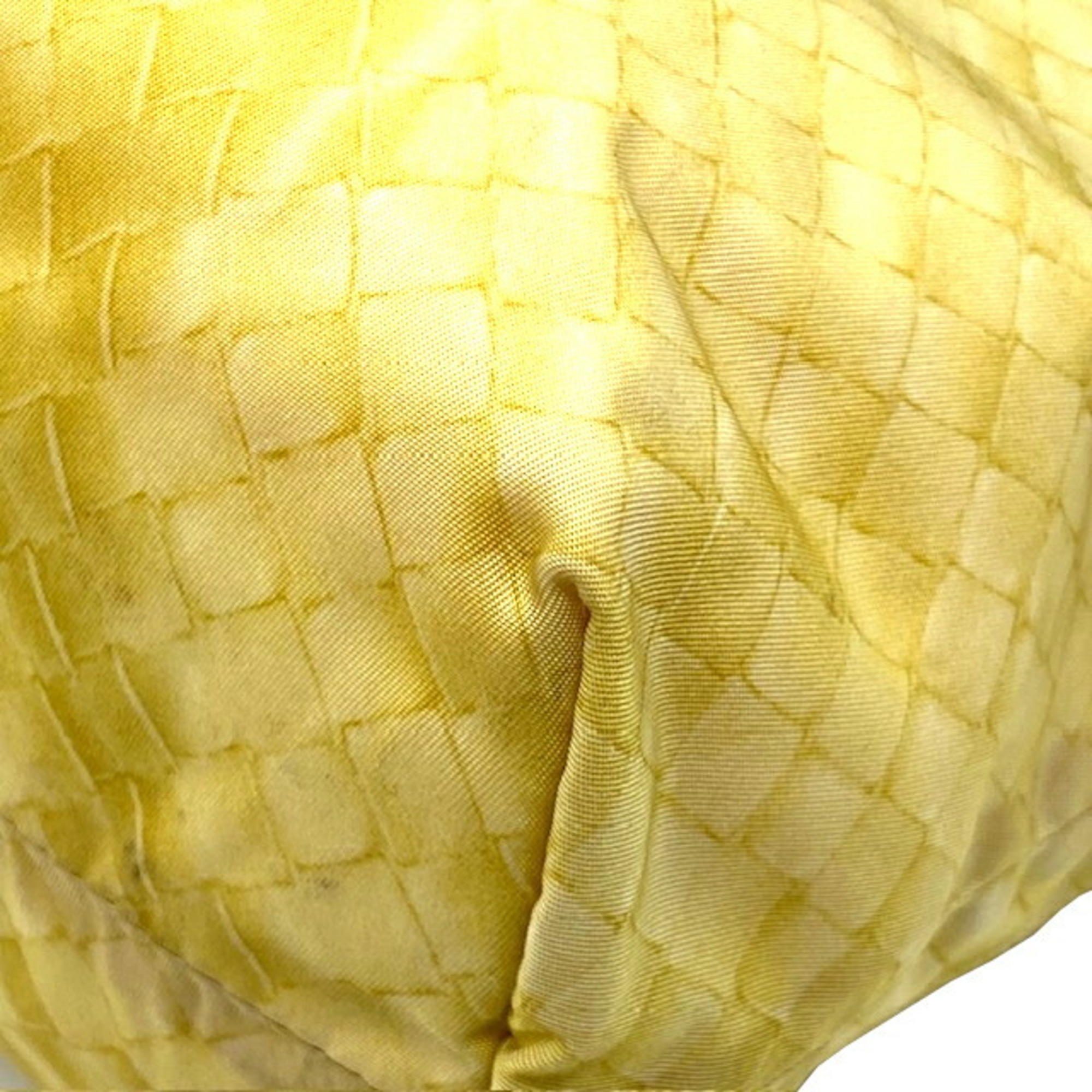 BOTTEGA VENETA Bottega Veneta Tote Bag Intrecciato Illusion Nylon Yellow