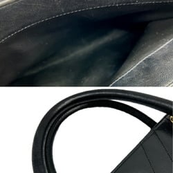 CHANEL Chanel handbag V-stitch bag leather ladies black