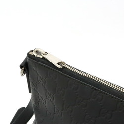 GUCCI Guccissima clutch bag shoulder leather black 473882