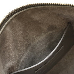 SAINT LAURENT PARIS YSL Yves Saint Laurent Baby Duffle Handbag Leather Grey 330958