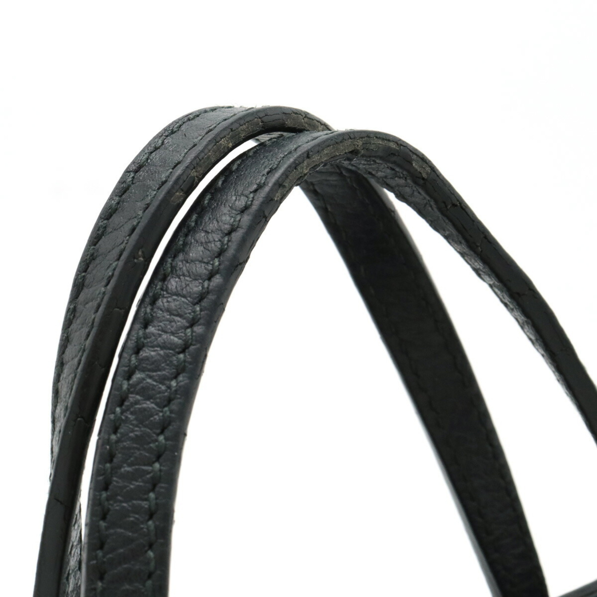GUCCI Swing Bag Handbag Leather Black 368827