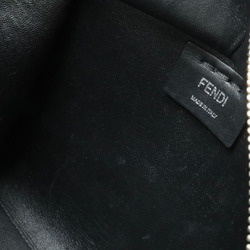 FENDI Petit Trois Jours Handbag Shoulder Bag Leather Black Multicolor 8BH333