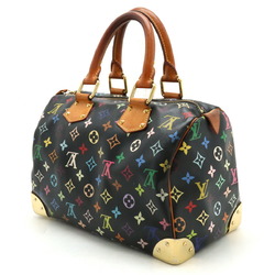 LOUIS VUITTON Louis Vuitton Monogram Multicolor Speedy 30 Handbag Boston Bag Noir Black M92642