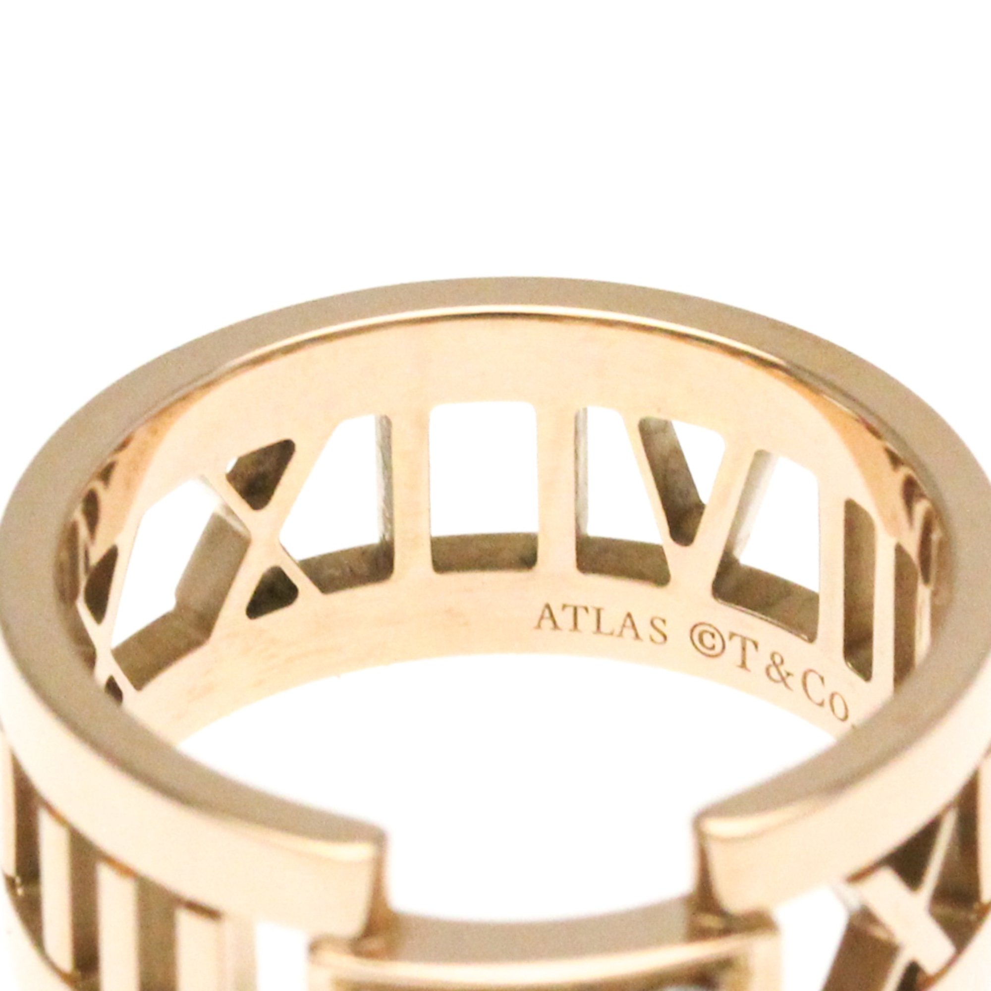 Tiffany Open Atlas Diamond Ring Pink Gold (18K) Fashion Diamond Band Ring Pink Gold
