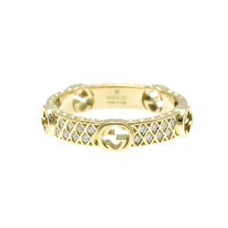 Gucci Icon Yellow Gold (18K) Fashion Diamond Band Ring Gold