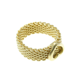 Tiffany Somerset Mesh Ring Yellow Gold (18K) Fashion No Stone Band Ring Gold