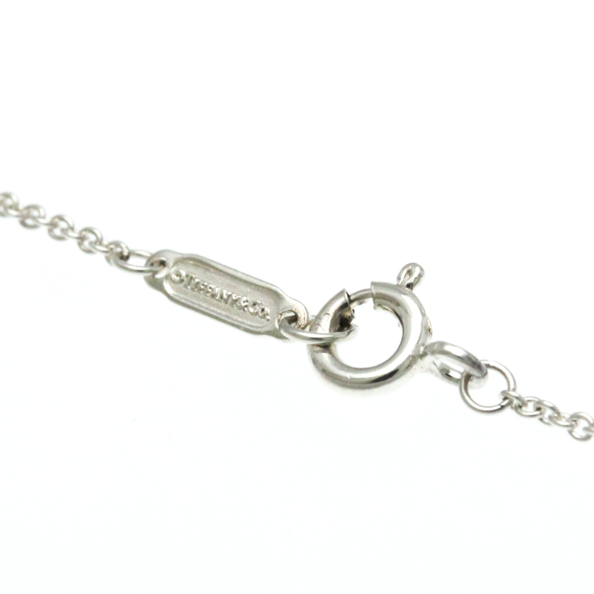 Tiffany Interlocking Necklace Silver 925 No Stone Men,Women Fashion Pendant Necklace (Silver)