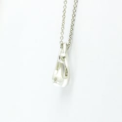 Tiffany Open Heart Silver 925 Sapphire Men,Women Fashion Pendant Necklace (Silver)