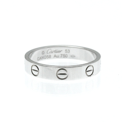 Cartier Love Mini Love Ring White Gold (18K) Fashion No Stone Band Ring White Gold