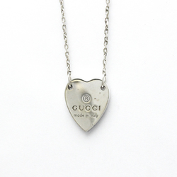Gucci Heart Motif Silver 925 No Stone Men,Women Fashion Pendant Necklace (Silver)