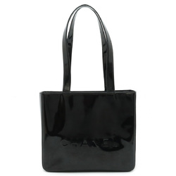 CHANEL Tote bag Shoulder Patent leather Black