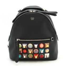 FENDI BY THE WAY Backpack, Studded Leather, Black, Multicolor, 8BZ038