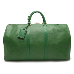 LOUIS VUITTON Louis Vuitton Epi Keepall 50 Boston Bag Travel Leather Borneo Green M42964