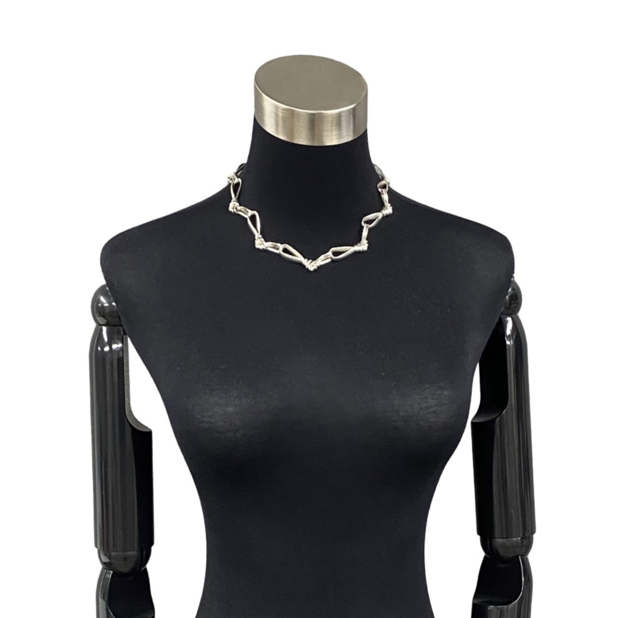 TIFFANY&Co. Tiffany 1988 Ribbon motif silver 925 choker necklace 69580