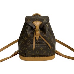LOUIS VUITTON Montsouris Monogram Leather Day Bag Backpack Brown 29797