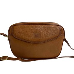 BURBERRY Nova Check Shadow Horse Leather Shoulder Bag Pochette Brown 30109
