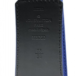 LOUIS VUITTON Taurillon Monogram LV Initial 40MM Belt M8260 Blue x Black 85 34 Louis Vuitton