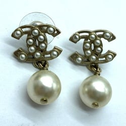 CHANEL Coco Mark A15 C Line Pearl Earrings Chanel