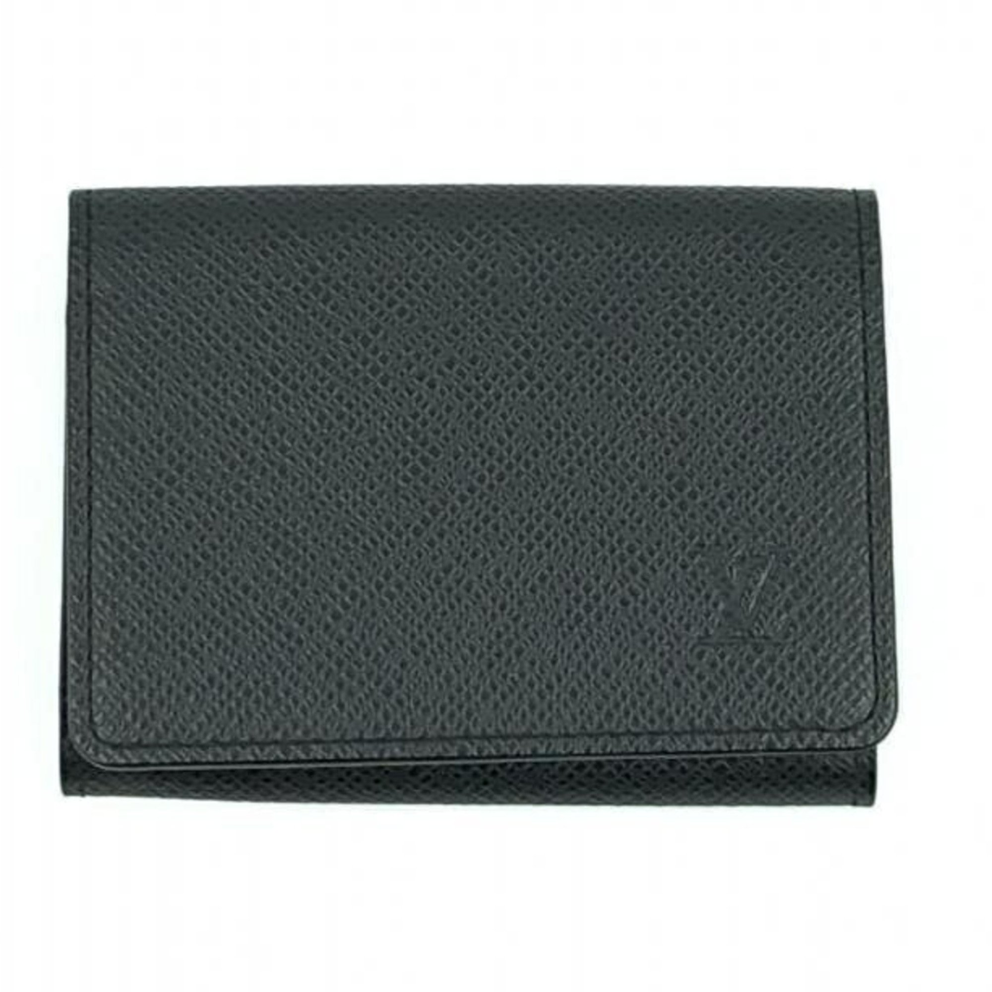 LOUIS VUITTON Taiga Envelope Carte de Visite Business Card Holder/Card Case Black M30922 Louis Vuitton