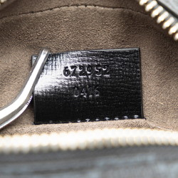 Gucci GG Supreme Interlocking G Shoulder Bag 672952 Black PVC Leather Women's GUCCI