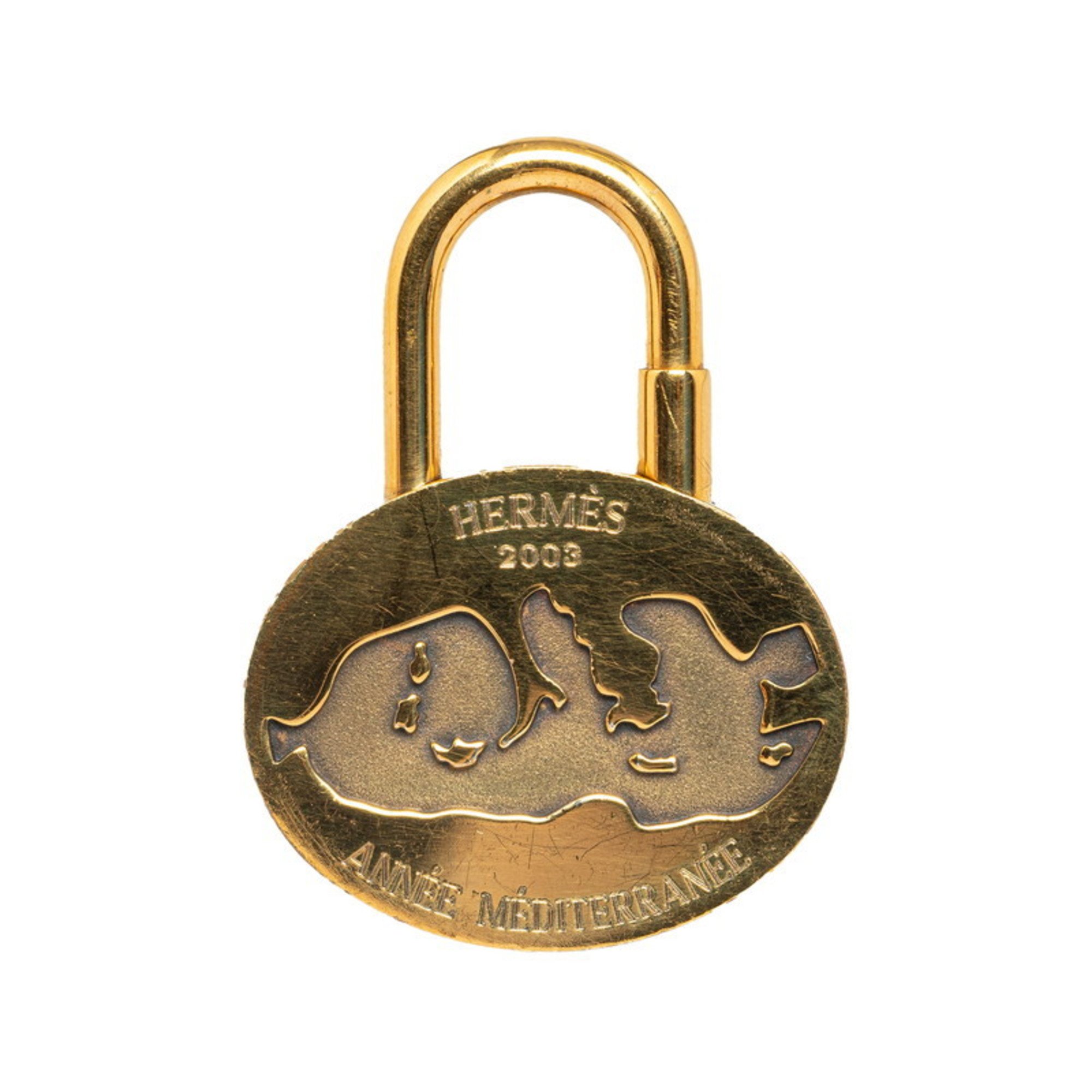 Hermes 2003 Limited Edition Mediterranean Padlock Gold Plated Women's HERMES