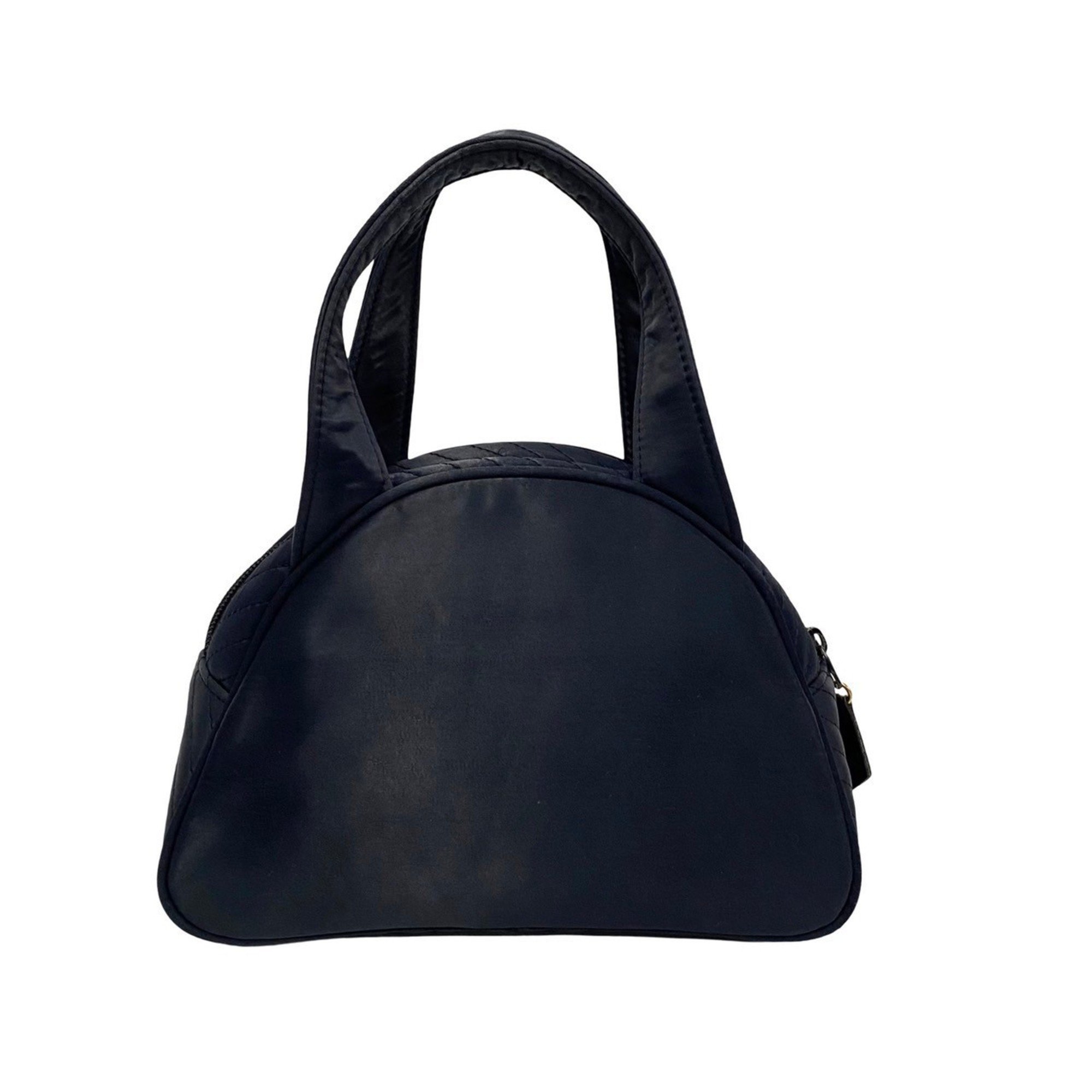 YVES SAINT LAURENT YSL nylon handbag tote bag navy blue 29902