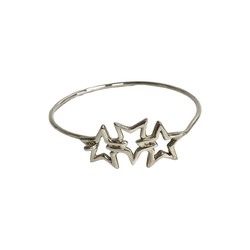 TIFFANY&Co. Tiffany Triple Star Silver 925 Bracelet Bangle Women's 22890