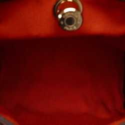 Hermes Airbag TPM Shoulder Bag Red Orange Brown Toile Officier Leather Women's HERMES