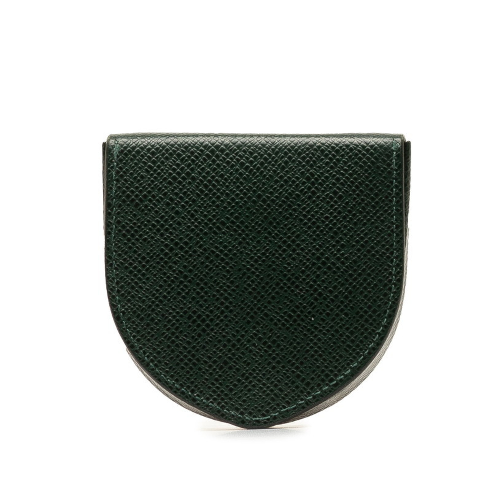 Louis Vuitton Taiga Portemonnay Cubetto Coin Case M30374 Episea Green Leather Men's LOUIS VUITTON