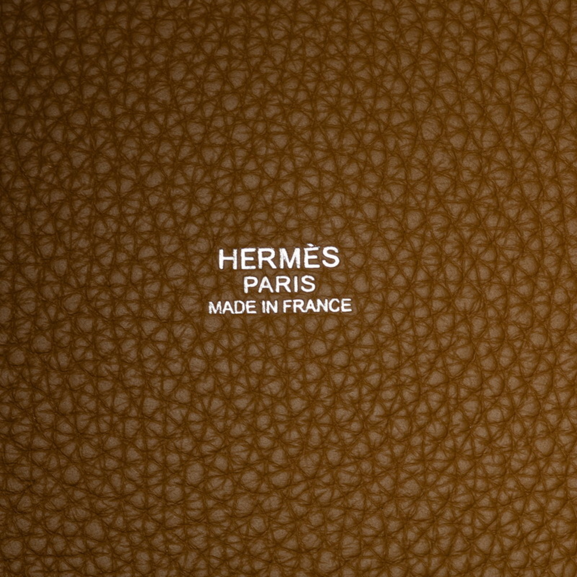 Hermes Picotin Lock GM Handbag Biscuit Brown Taurillon Clemence Women's HERMES