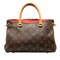 Louis Vuitton Monogram Pallas BB Handbag M41241 Cerise Red PVC Leather Women's LOUIS VUITTON