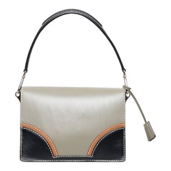 Prada handbag shoulder bag grey multicolor leather women's PRADA