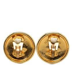 Hermes Pegasus Earrings Gold Plated Women's HERMES