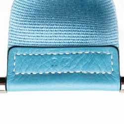 Hermes Sako Shoulder Bag Blue Toile H Women's HERMES