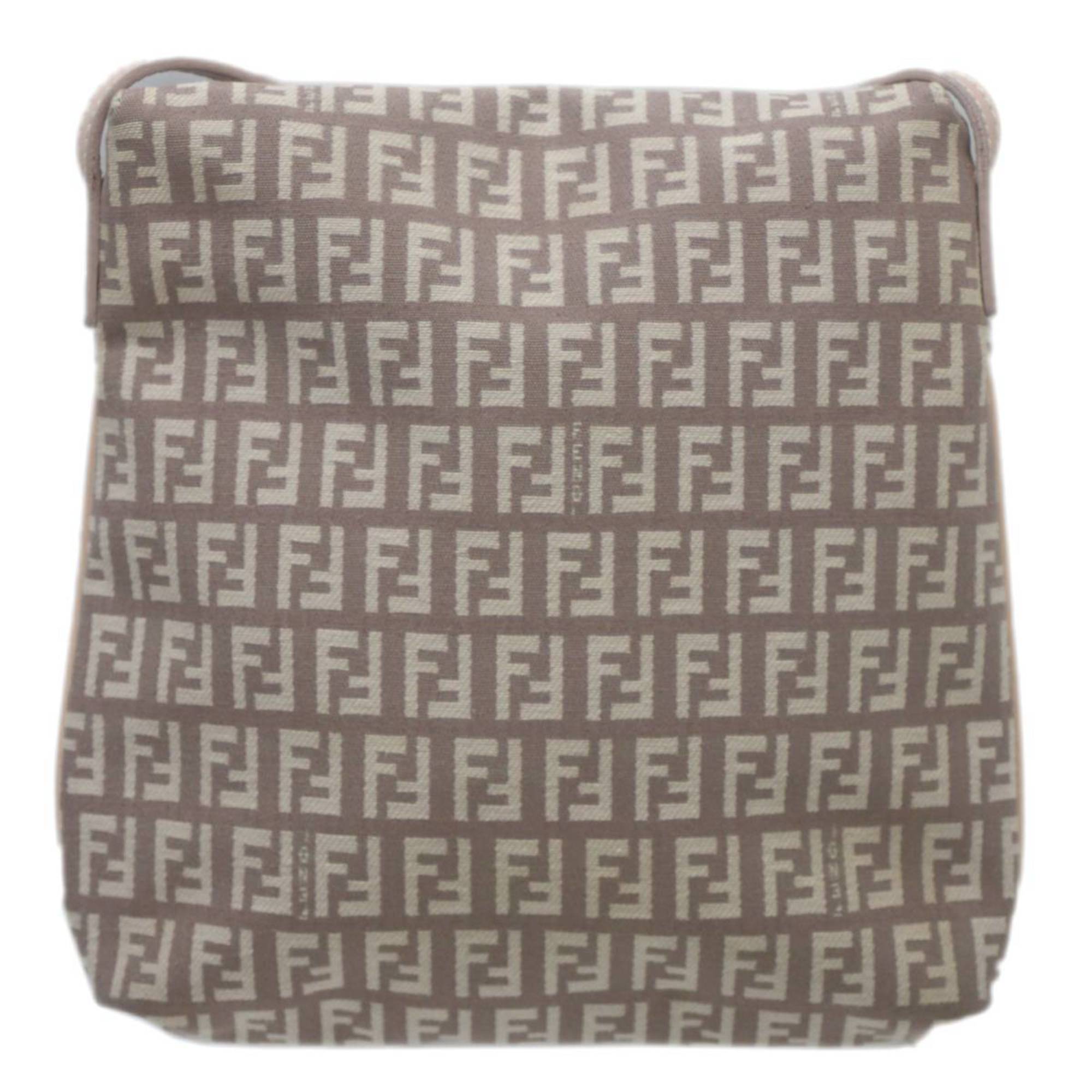 FENDI Zucchino Shoulder Bag Pink/Brown 2228-8BT075 LPN-089