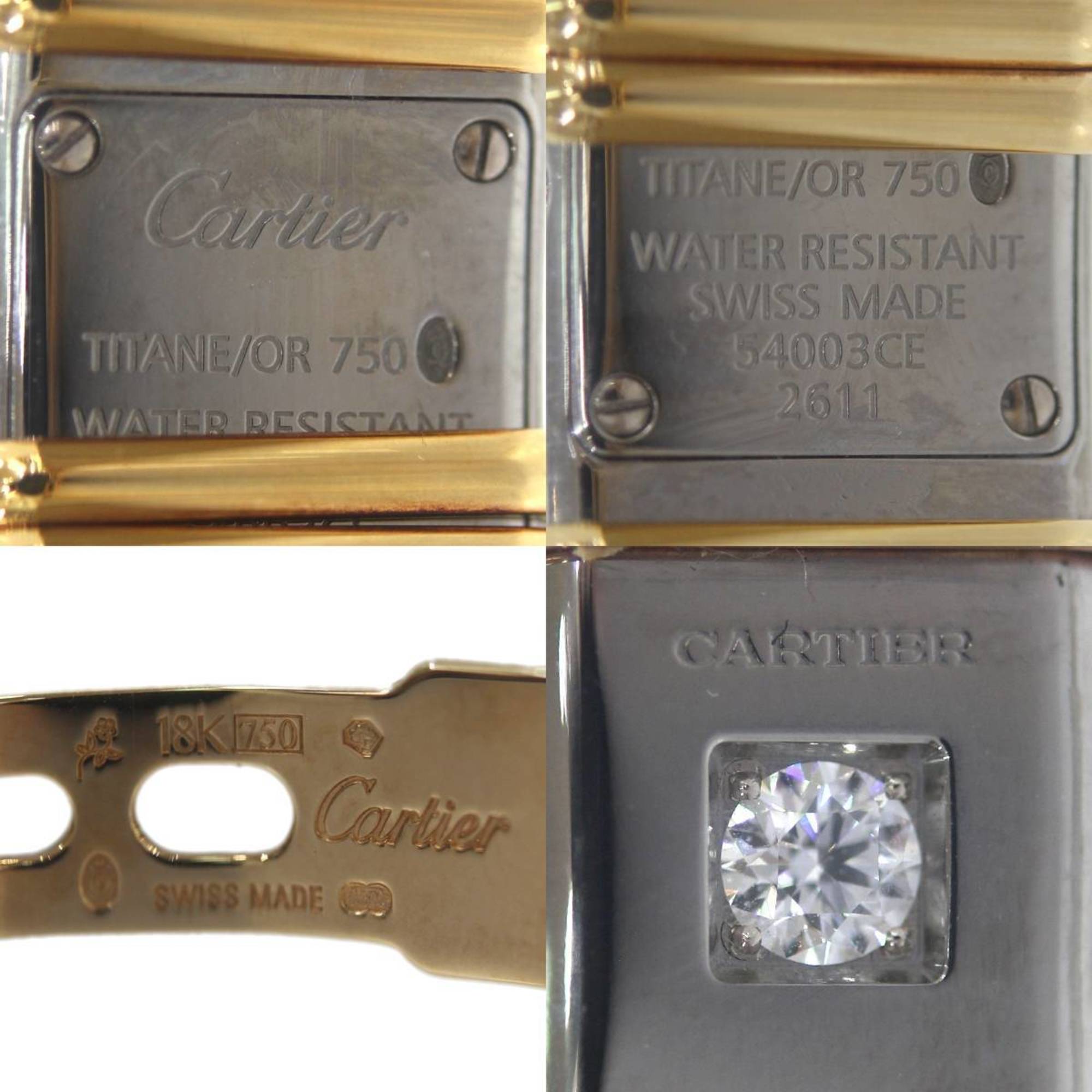 Cartier Degradation Diamond Quartz Ladies Watch SS K18 2611 54003CE