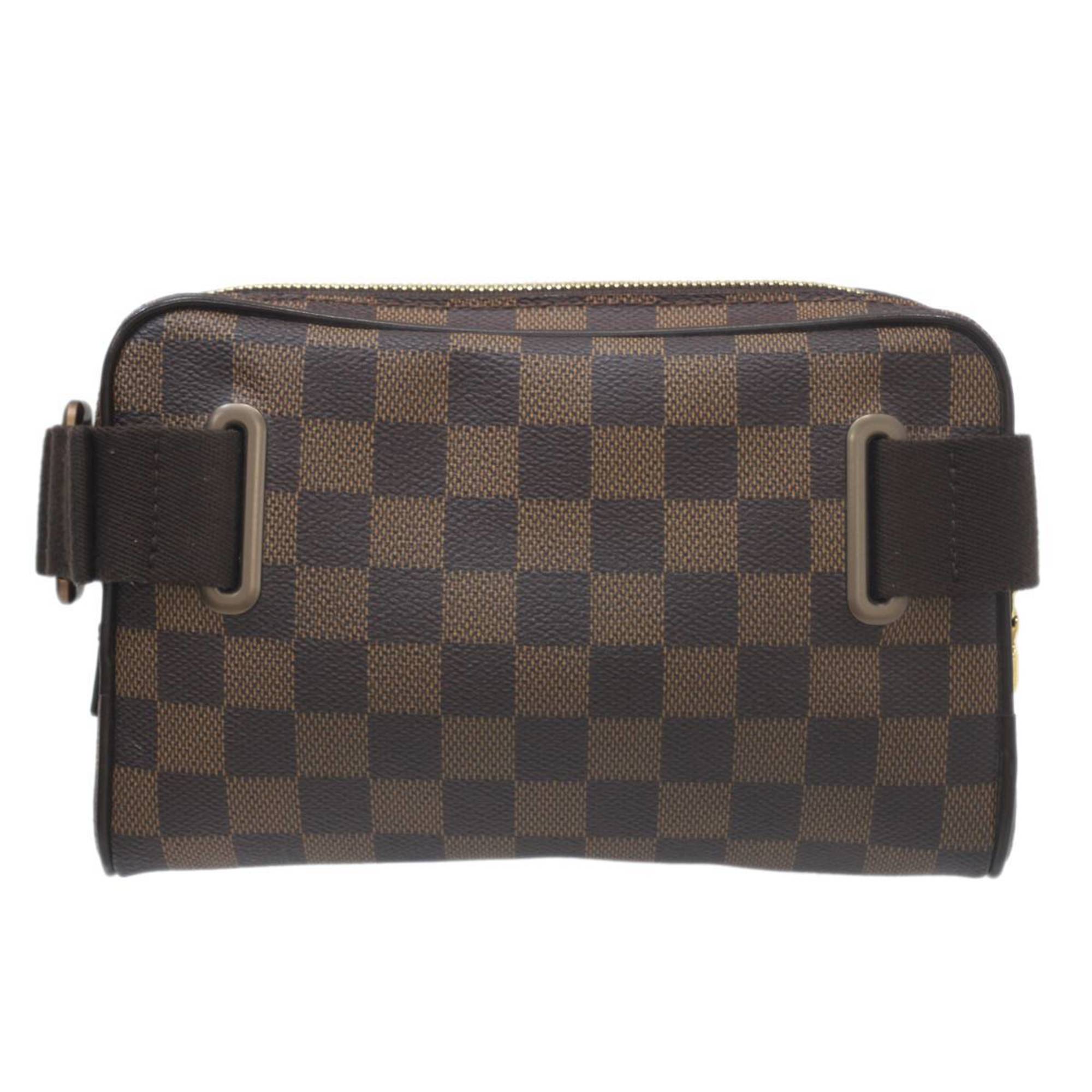 LOUIS VUITTON Louis Vuitton Bum Bag Brooklyn Waist Body Damier Ebene N41101 CA0151