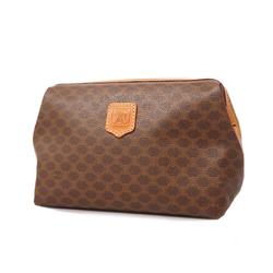 Celine pouch macadam leather brown ladies